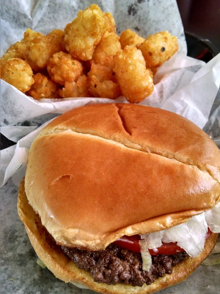Hamburger and Tots